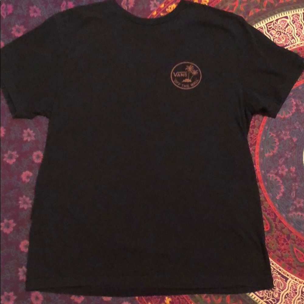 Vans Black and Rust color palm tree circle logo